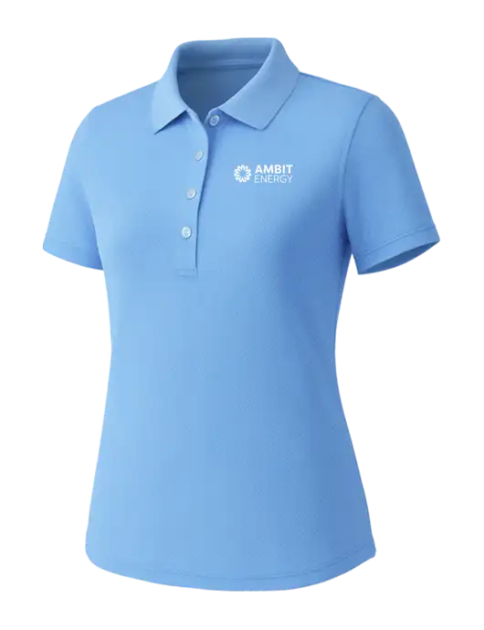 Callaway Womens Core Light Blue Performance Polo w/Ambit Logo