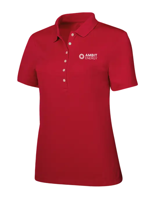 Callaway Womens Ottoman Red Polo w/Ambit Logo
