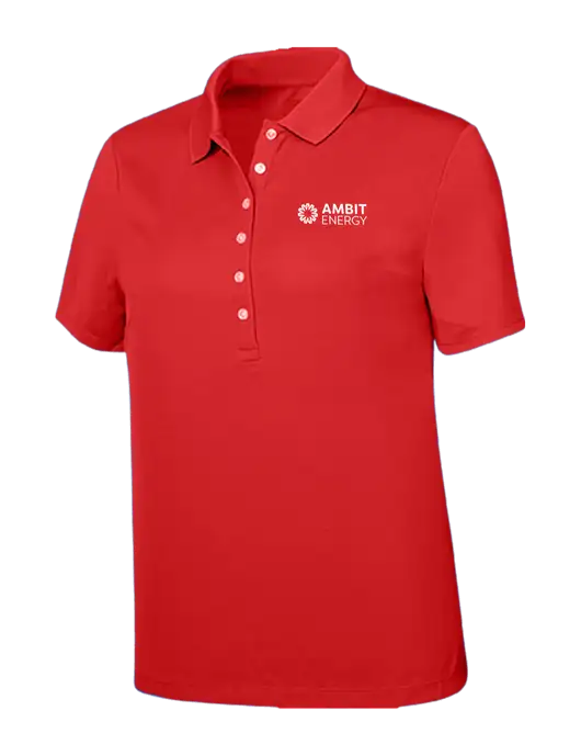 Callaway Womens Ottoman Red Polo w/Ambit Logo