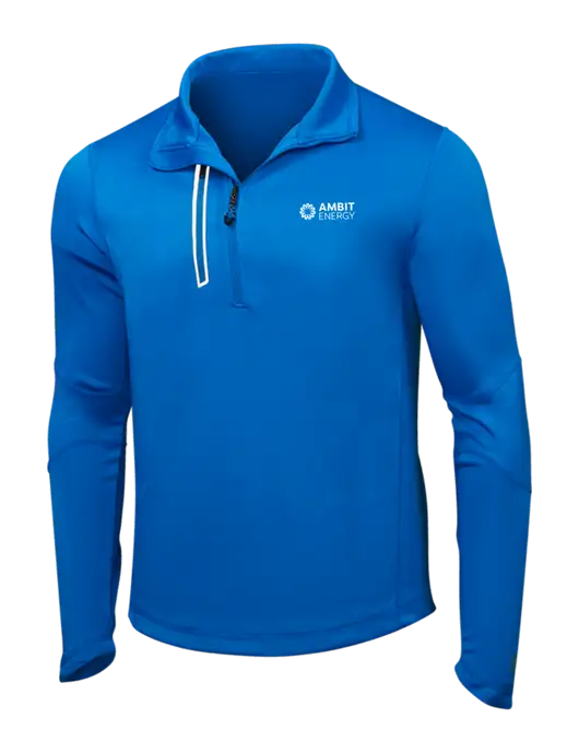 OGIO Electric Blue Endurance Fulcrum 1/4 Zip w/Ambit Logo