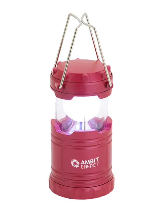 Red Mini Retro Lantern w/Ambit Logo 