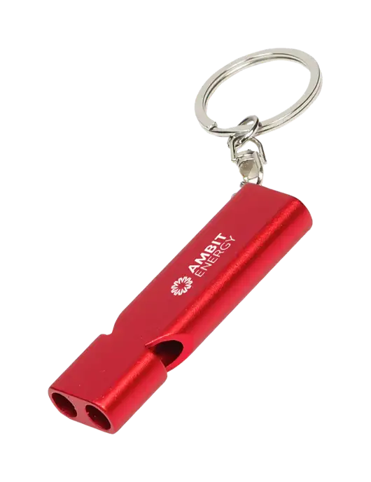 Quick Alert Red Safety Whistle w/Ambit Logo 