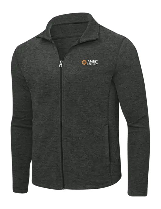 Charcoal Heather Microfleece Full-Zip Jacket w/Ambit Logo