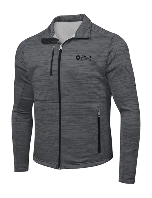 Dark Grey Digi Stripe Fleece Jacket w/Ambit Logo