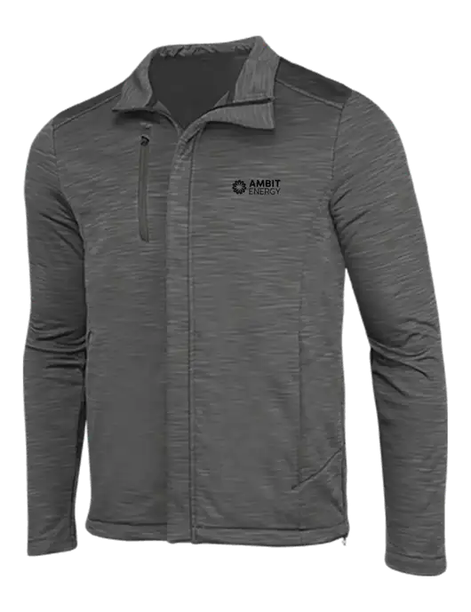 Dark Grey Heather Stream Soft Shell Jacket w/Ambit Logo