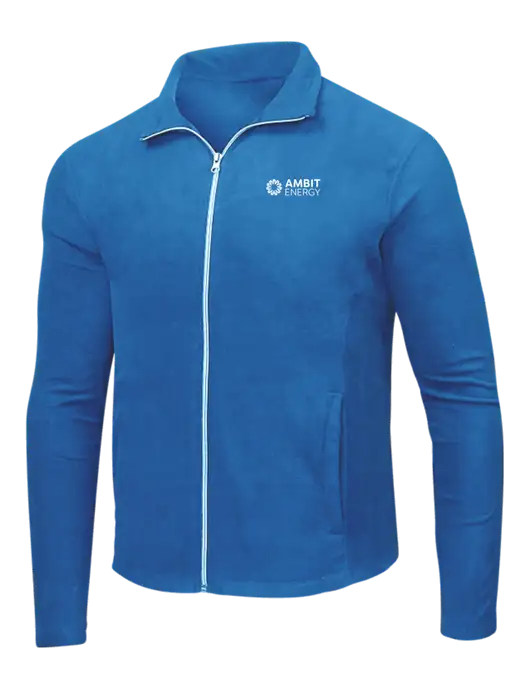 Light Royal Microfleece Jacket w/Ambit Logo