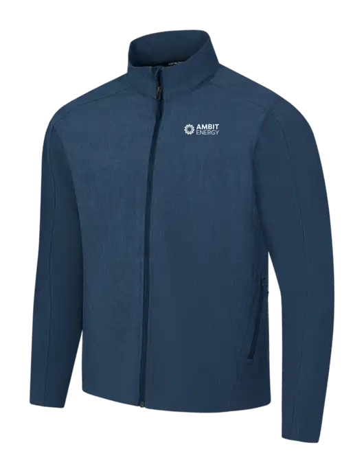 Navy Heather Core Soft Shell Jacket w/Ambit Logo