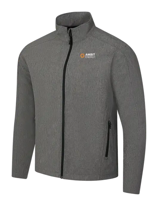 Medium Grey Heather Core Soft Shell Jacket w/Ambit Logo