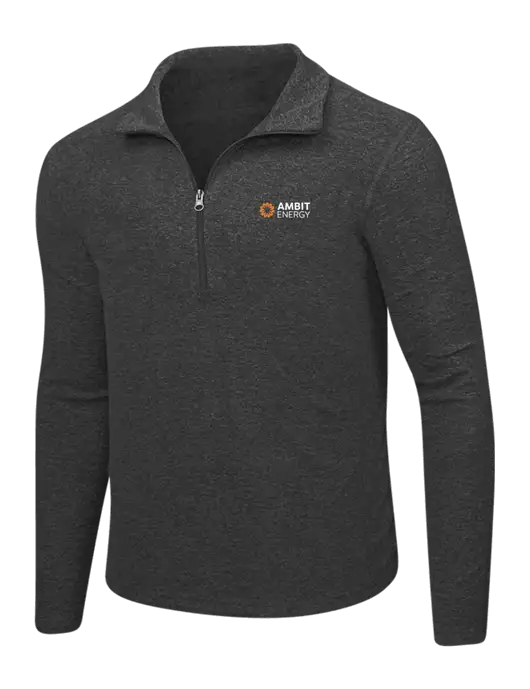 Charcoal Heather Microfleece 1/2 Zip Pullover w/Ambit Logo