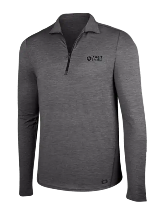 OGIO Gear Grey Heather Endurance Force 1/4 Zip w/Ambit Logo