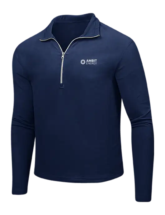 Navy Microfleece 1/2 Zip Pullover w/Ambit Logo