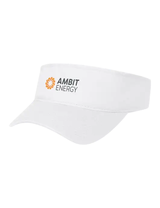 White Cap Visor w/Ambit Logo