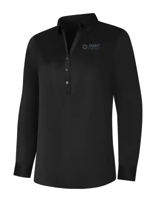 Womens Black City Stretch Shirt w/Ambit Logo