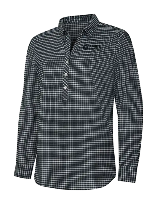 Womens Dark Grey/White City Stretch Shirt w/Ambit Logo