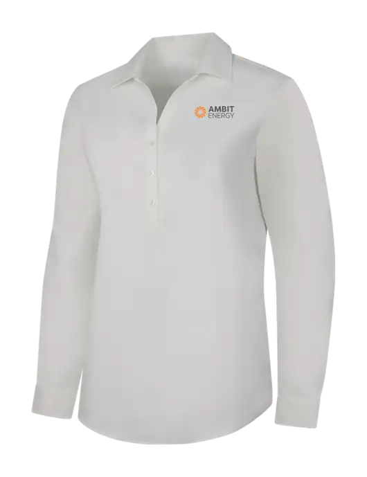 Womens White City Stretch Shirt w/Ambit Logo