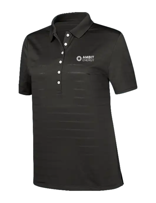 Callaway Womens Black Ventilated Polo w/Ambit Logo