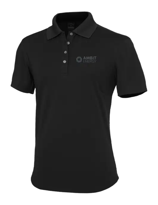 Callaway Womens Core Black Performance Polo w/Ambit Logo