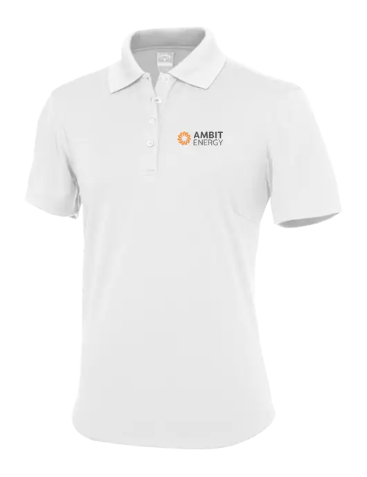 Callaway Womens Core Bright White Performance Polo w/Ambit Logo