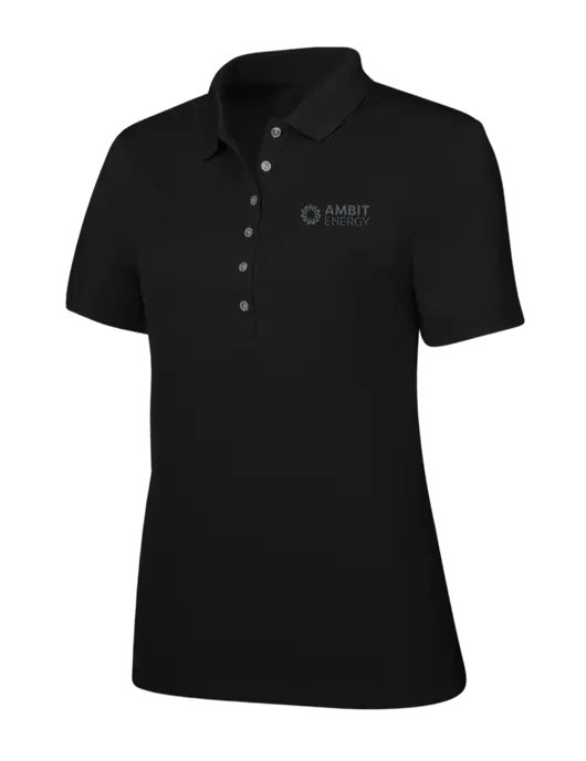 Callaway Womens Ottoman Black Polo w/Ambit Logo