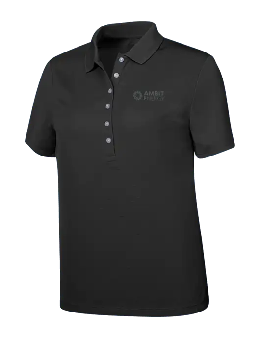Callaway Womens Ottoman Black Polo w/Ambit Logo