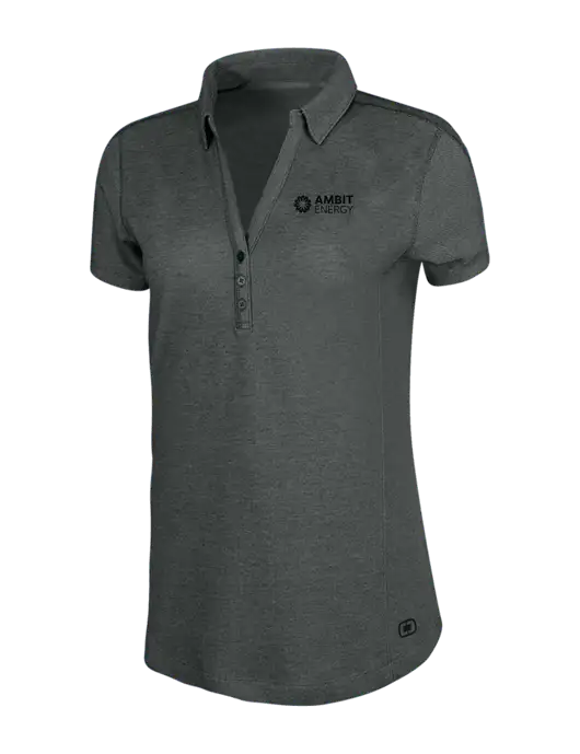 OGIO Womens Medium Grey ONYX Polo w/Ambit Logo