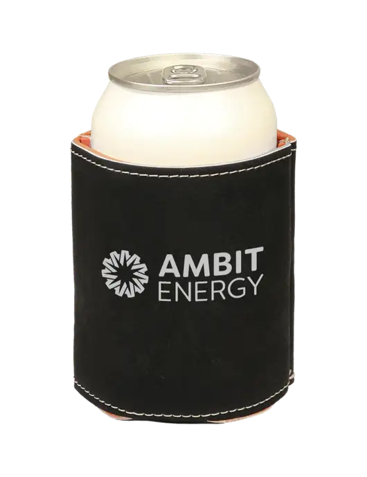 Black Leatherette Beverage Holder w/Ambit Logo 