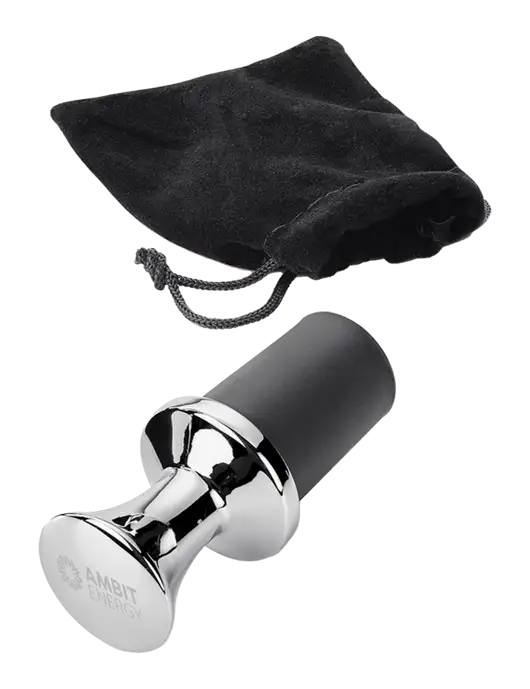 Fabrizio Black Bottle Stopper w/Ambit Logo 