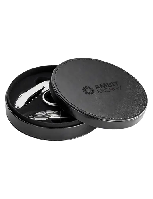Fabrizio Black Wine Accessories Set w/Ambit Logo 