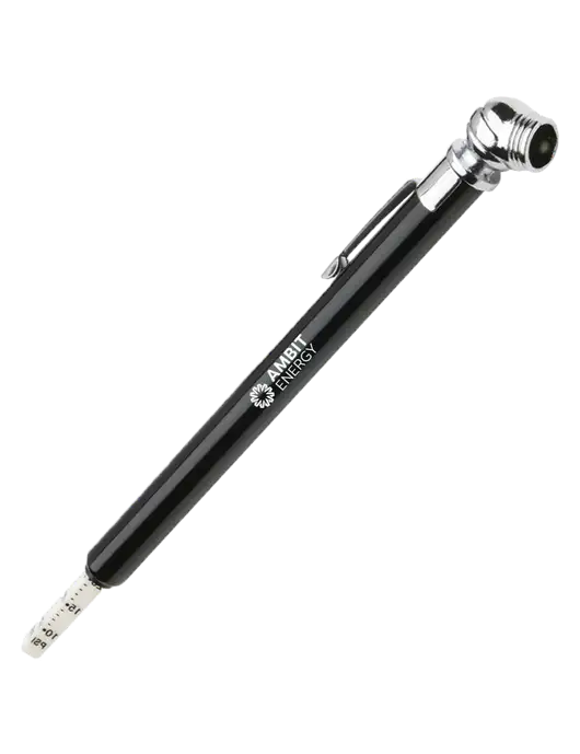 Quick View Black Tire Gauge w/Ambit Logo 