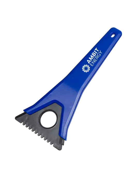 TriBlade Blue Windshield Scraper w/Ambit Logo 