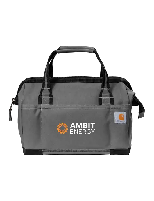 Carhartt Foundry Series 14” Grey Tool Bag w/Ambit Logo